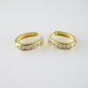 E2077 Earrings - Aretes - Zircon Stone - 14K Real Color