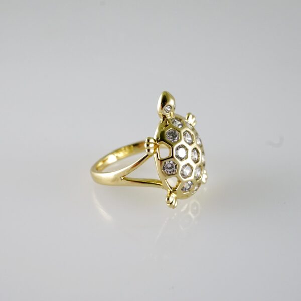 R704 RING - ANILLO - Zircon Stone - 14K Real Color