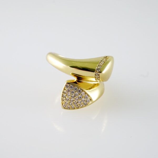 R706 RING - ANILLO - Zircon Stone - 14K Real Color
