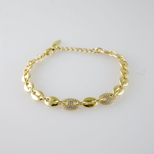 B1447 Bracelet - Pulseras - Zircon Stone - 14K Real Color - Image 2
