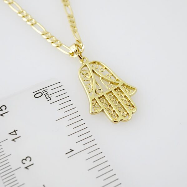 SET1570 Cadenas & Colgantes - Chain - Pendants - Plain - 14K Real Color - 3mmX55cm - Figaro