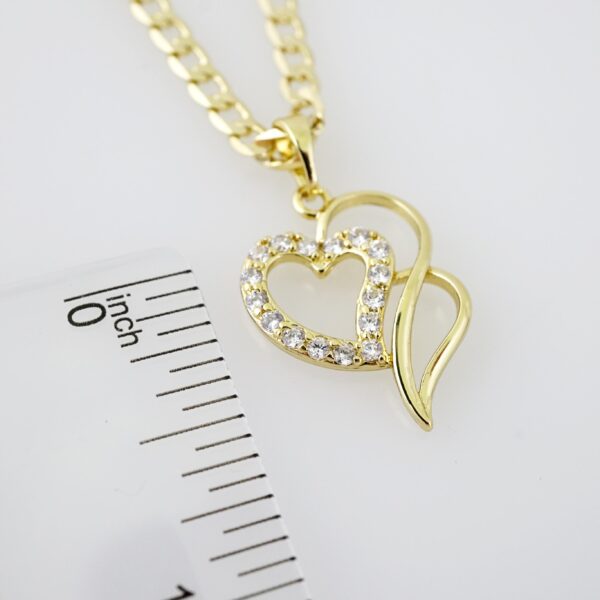 SET1572 Cadenas - Colgante -  Chain W - Pendants - 14K Real Color - Zircon Stone - 3mmX60cm