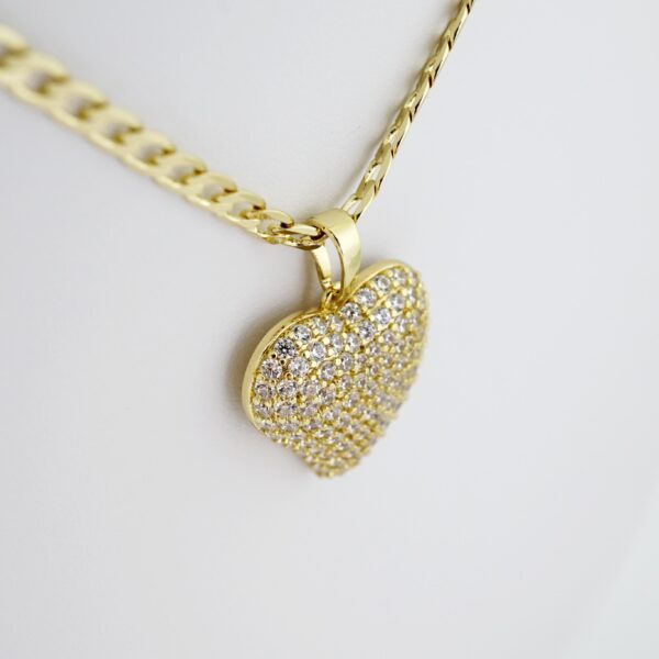 SET1575 Cadenas - Colgante -  Chain W - Pendants - 14K Real Color - Zircon Stone - 3mmX60cm - Image 2