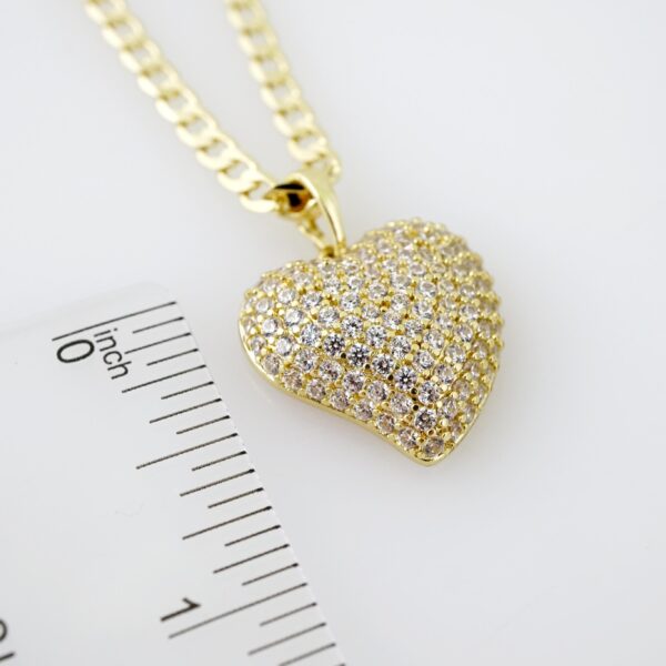 SET1575 Cadenas - Colgante -  Chain W - Pendants - 14K Real Color - Zircon Stone - 3mmX60cm - Image 3