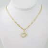SET1577 Cadenas - Colgante -  Chain W - Pendants - 14K Real Color - Zircon Stone - 3mmX60cm Figaro