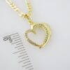 SET1577 Cadenas - Colgante -  Chain W - Pendants - 14K Real Color - Zircon Stone - 3mmX60cm Figaro - Image 3