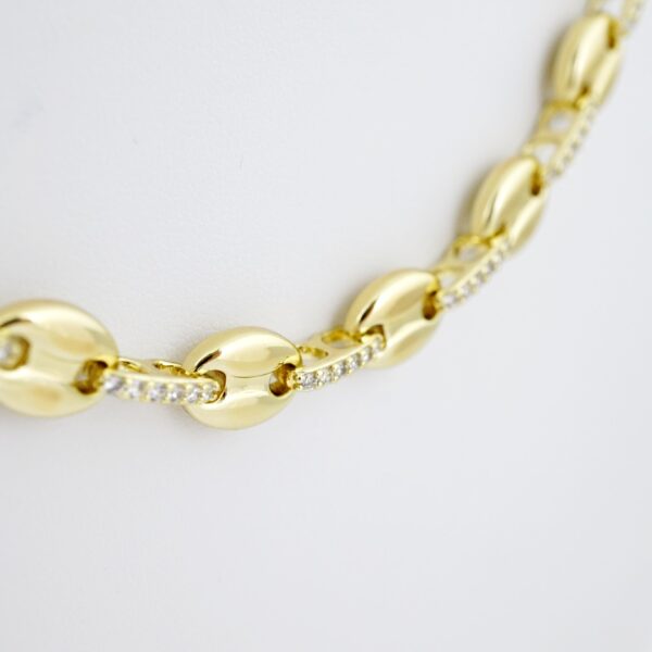 SET1579 Gargantilla - Choker - Bracelet - 14K Real Color - Zircon Stone