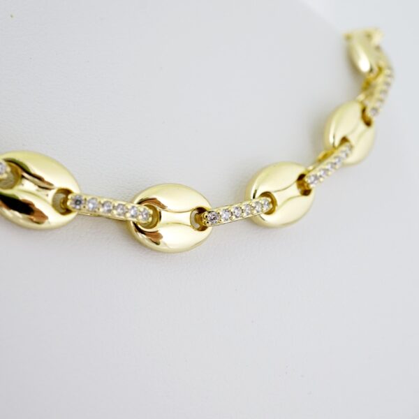 SET1579 Gargantilla - Choker - Bracelet - 14K Real Color - Zircon Stone