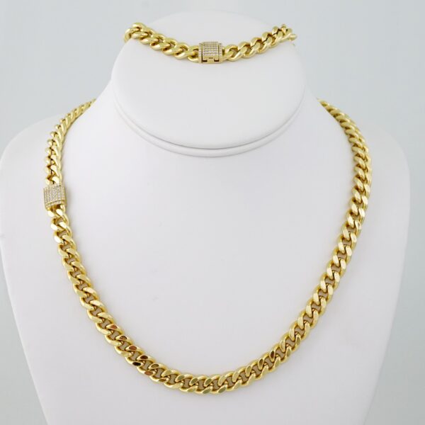 SET1580 Gargantilla - Choker - Bracelet - 14K Real Color - Zircon Stone