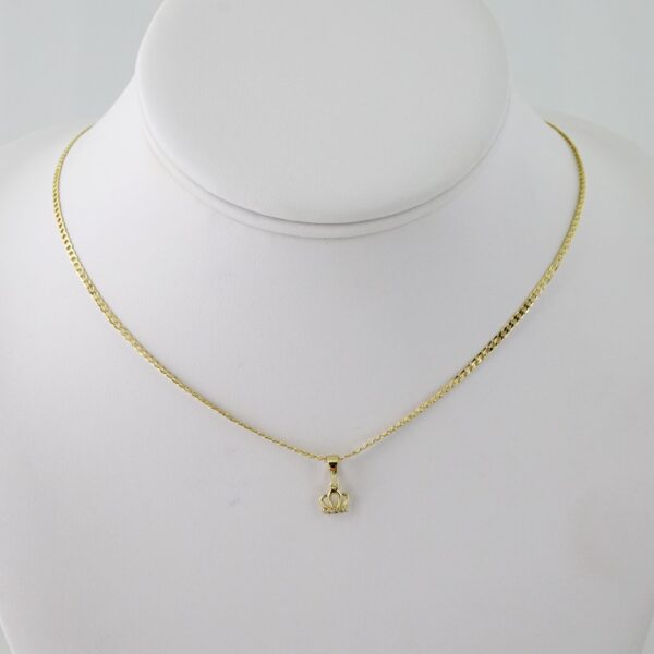 SET1584 Cadenas & Colgantes - Chain - Pendants - Plain - 14K Real Color - 2mmX50cm