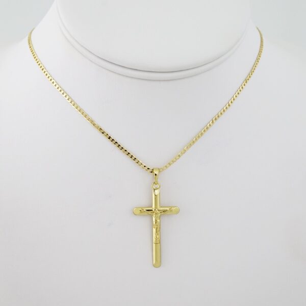 SET1587 Cadenas & Colgantes - Chain - Pendants - Plain - 14K Real Color - 2mmX50cm