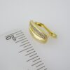 E2089 Earrings - Aretes - Zircon Stone - 14K Real Color - Image 3