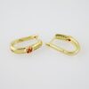 E2093 Earrings - Aretes - Zircon Stone - 14K Real Color - Image 2
