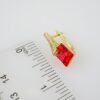 E2091 Earrings - Aretes - Zircon Stone - 14K Real Color - Image 3