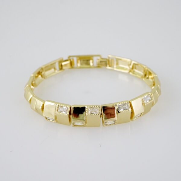 B1451 Bracelet - Pulseras - Zircon Stone - 14K Real Color