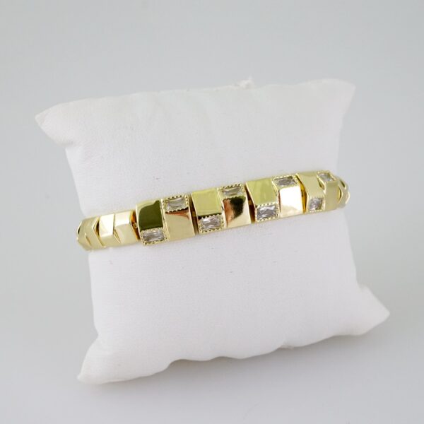B1451 Bracelet - Pulseras - Zircon Stone - 14K Real Color