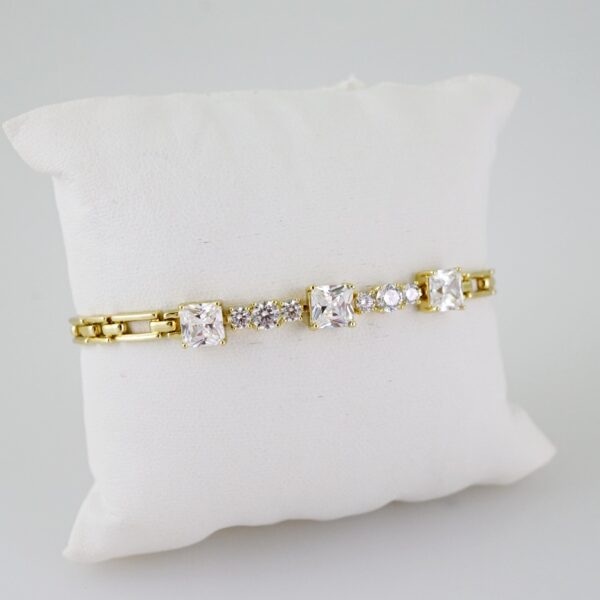B1452 Bracelet - Pulseras - Zircon Stone - 14K Real Color