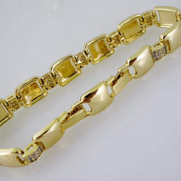 B1453 Bracelet - Pulseras - Zircon Stone - 14K Real Color
