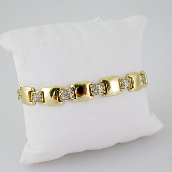 B1453 Bracelet - Pulseras - Zircon Stone - 14K Real Color