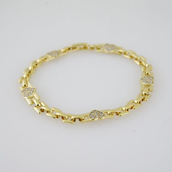 B1458 Bracelet - Pulseras - Zircon Stone - 14K Real Color