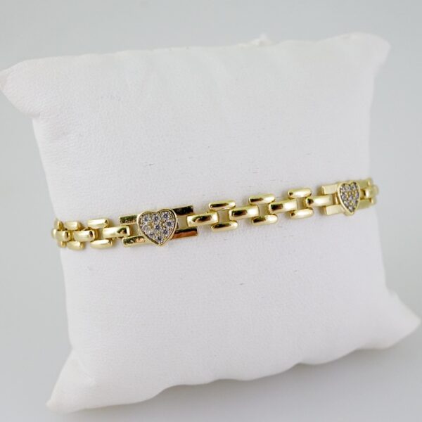 B1458 Bracelet - Pulseras - Zircon Stone - 14K Real Color