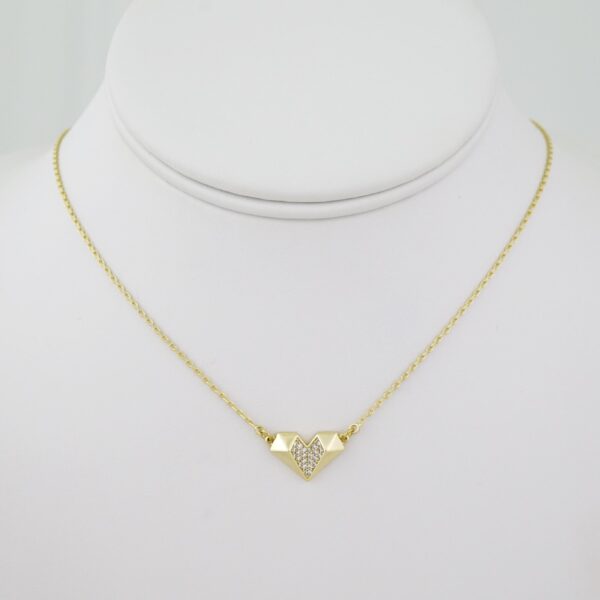 SET1588 Cadenas - Colgante -  Chain W - Pendants - 14K Real Color - Zircon Stone - 2mmX45cm