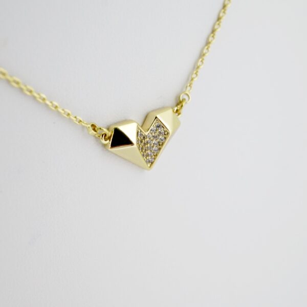 SET1588 Cadenas - Colgante -  Chain W - Pendants - 14K Real Color - Zircon Stone - 2mmX45cm