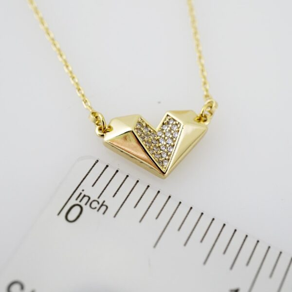 SET1588 Cadenas - Colgante -  Chain W - Pendants - 14K Real Color - Zircon Stone - 2mmX45cm