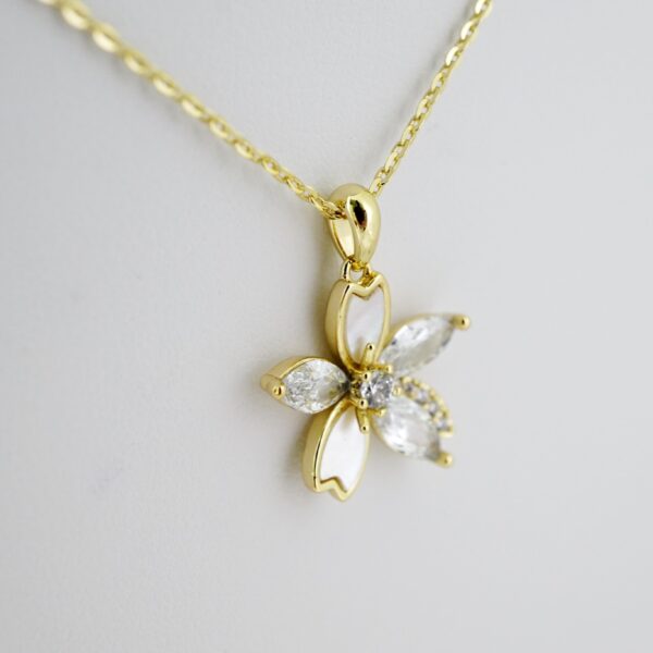 SET1589 Cadenas - Colgante -  Chain W - Pendants - 14K Real Color - Zircon Stone - 2mmX45cm