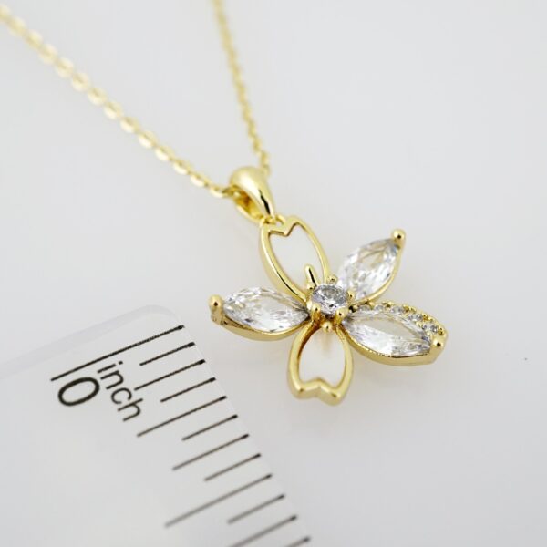 SET1589 Cadenas - Colgante -  Chain W - Pendants - 14K Real Color - Zircon Stone - 2mmX45cm
