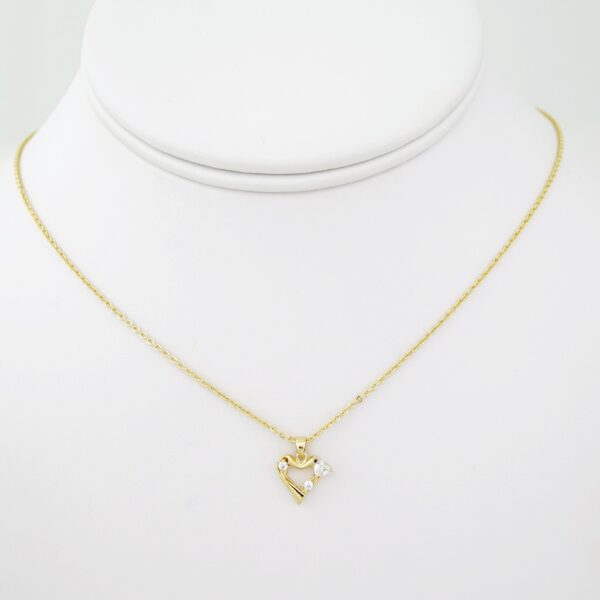 SET1590 Cadenas - Colgante -  Chain W - Pendants - 14K Real Color - Zircon Stone - 2mmX45cm