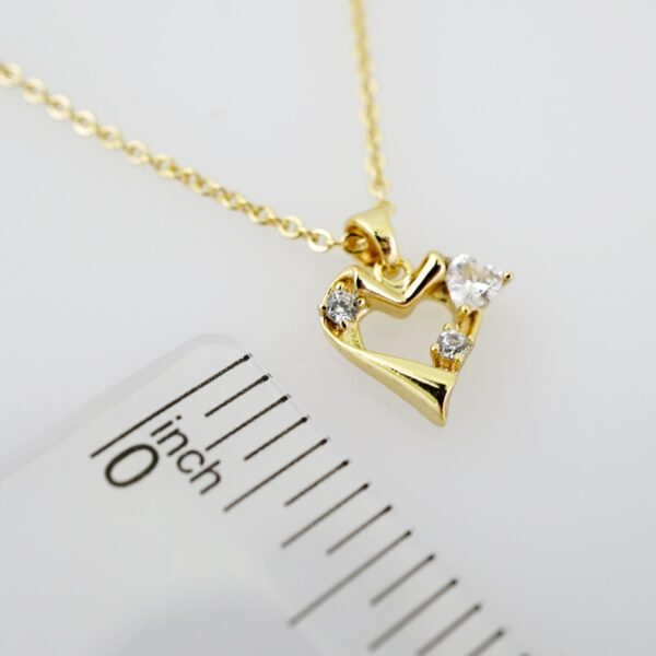 SET1590 Cadenas - Colgante -  Chain W - Pendants - 14K Real Color - Zircon Stone - 2mmX45cm