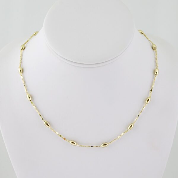 SET1591 Cadenas & Colgantes - Chain - Pendants - Plain - 14K Real Color - 2mmX45cm