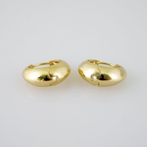 E2108 Earrings - Aretes - Plain - 14K Real Color