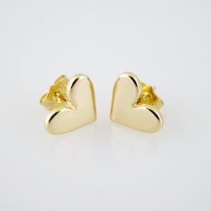 E2111 Earrings - Aretes - Plain - 14K Real Color