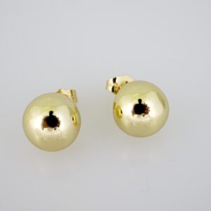 E2106 Earrings - Aretes - Plain - 14K Real Color