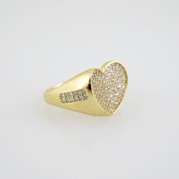 R708 RING - ANILLO - Zircon Stone - 14K Real Color - Image 2