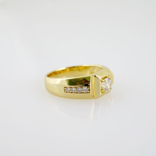 R710 RING - ANILLO - Zircon Stone - 14K Real Color - Image 2