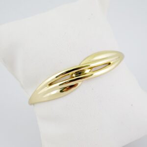 P386 Bangle - Pulsos Duros - Plain - 14K Real Color