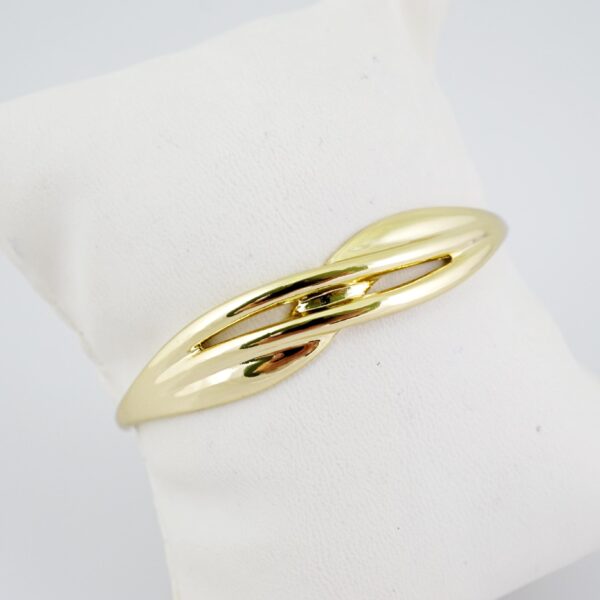P386 Bangle - Pulsos Duros - Plain - 14K Real Color