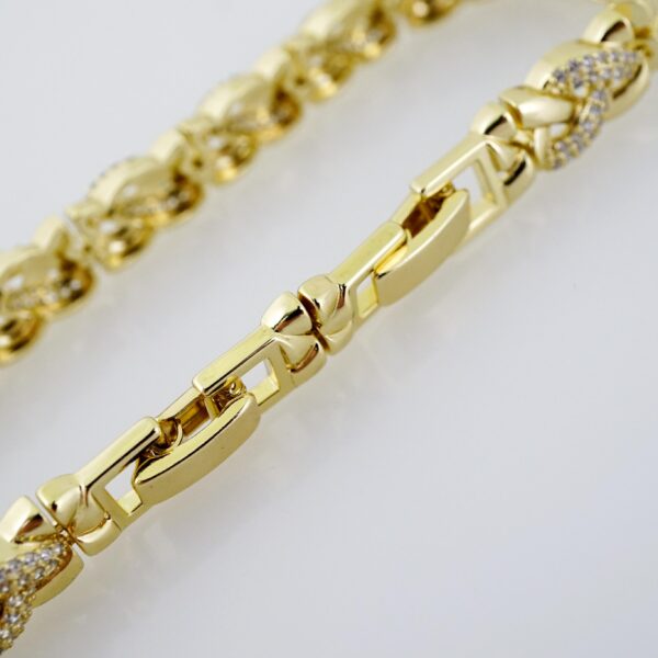 B1463 Bracelet - Pulseras - Zircon Stone - 14K Real Color - Image 3