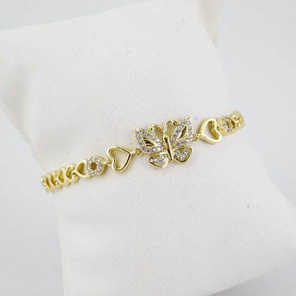 B1464 Bracelet - Pulseras - Zircon Stone - 14K Real Color