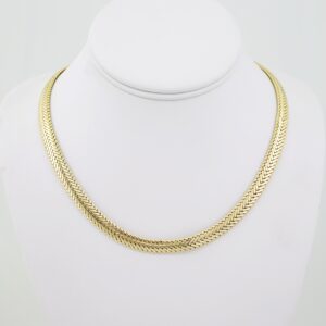 SET1605 Gargantilla - Choker - Plain - 14K Real Color