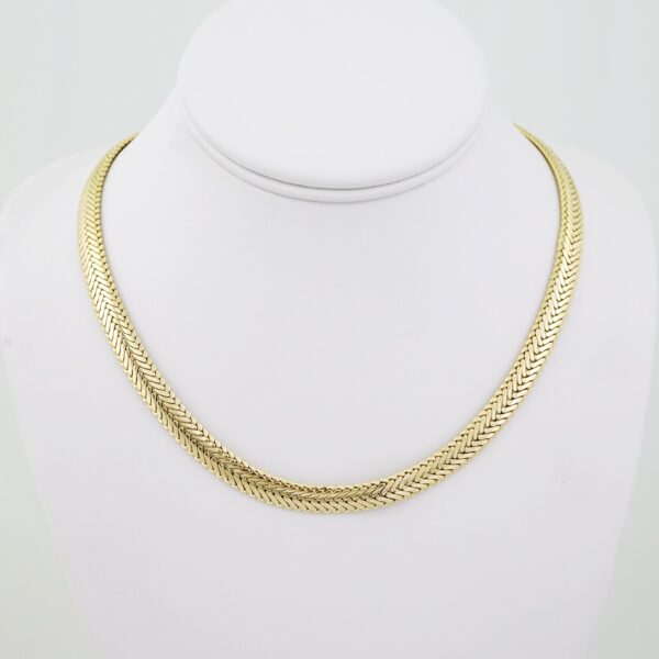 SET1605 Gargantilla - Choker - Plain - 14K Real Color