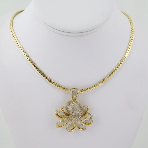 SET1607 Gargantilla - Choker - Zircon Stone - 14K Real Color