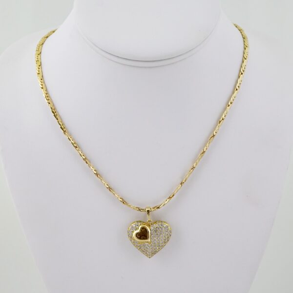 SET1609 Gargantilla - Choker - Zircon Stone - 14K Real Color