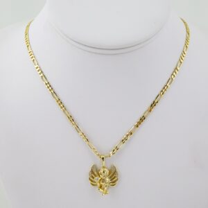 SET1611 Cadenas - Colgante -  Chain W - Pendants - 14K Real Color - Zircon Stone - 3mmX50cm