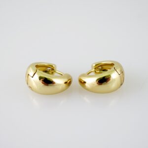 E2168 Earrings - Aretes - Plain - 14K Real Color