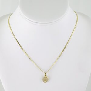 SET1622 Cadenas - Colgante -  Chain W - Pendants - 14K Real Color - Zircon Stone - 2mmX50cm