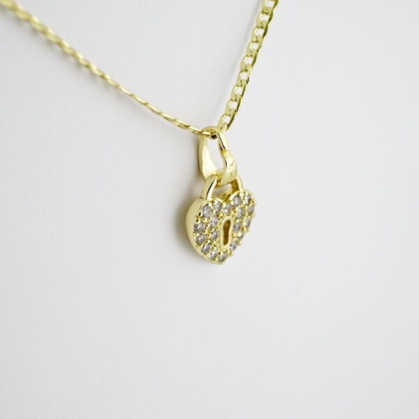 SET1622 Cadenas - Colgante -  Chain W - Pendants - 14K Real Color - Zircon Stone - 2mmX50cm - Image 2